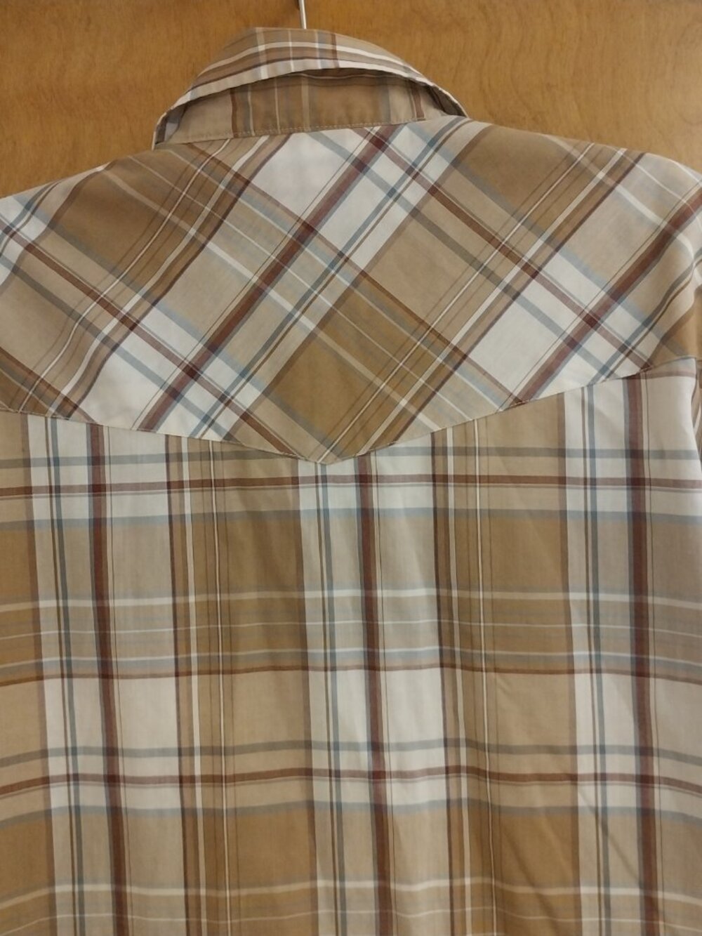 PLAINS WESTERN WEAR PEARL SNAP PLAID SIZE M SHORT SLEEVE SHIRT - Picture 6 of 13